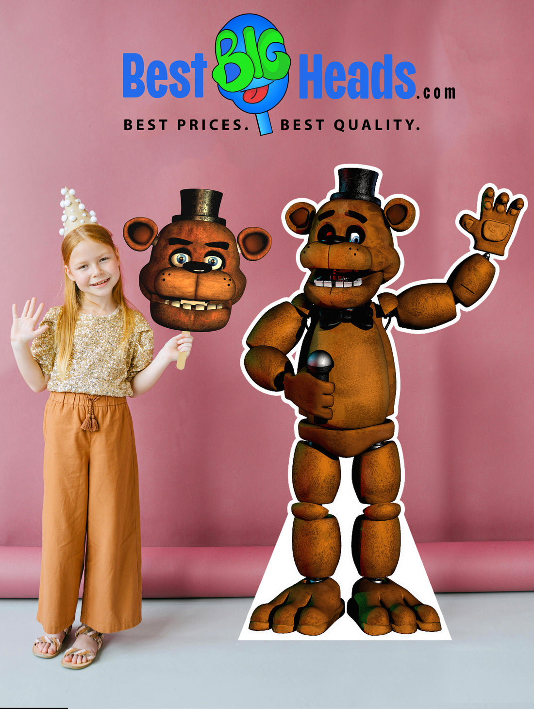 A birthday party comes to life with a Freddy Fazbear stand-up, adding a thrilling and memorable element to the celebration, making it an unforgettable experience for all.