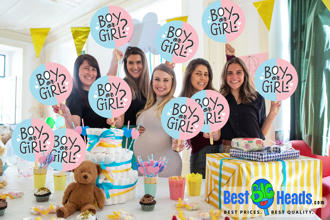 Add BIG Laughs to Your Gender Reveal Party with Best BIG Heads™