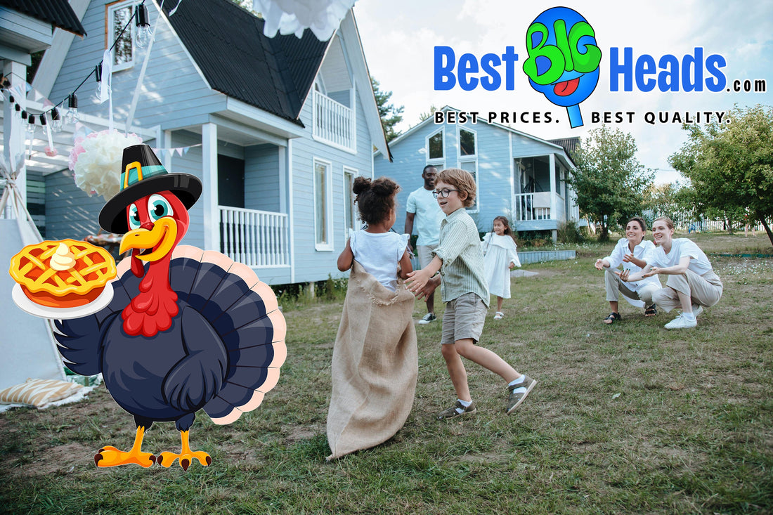 Best Big Heads™ Thanksgiving Edition: Giant Character Heads for Parades and Community Celebrations