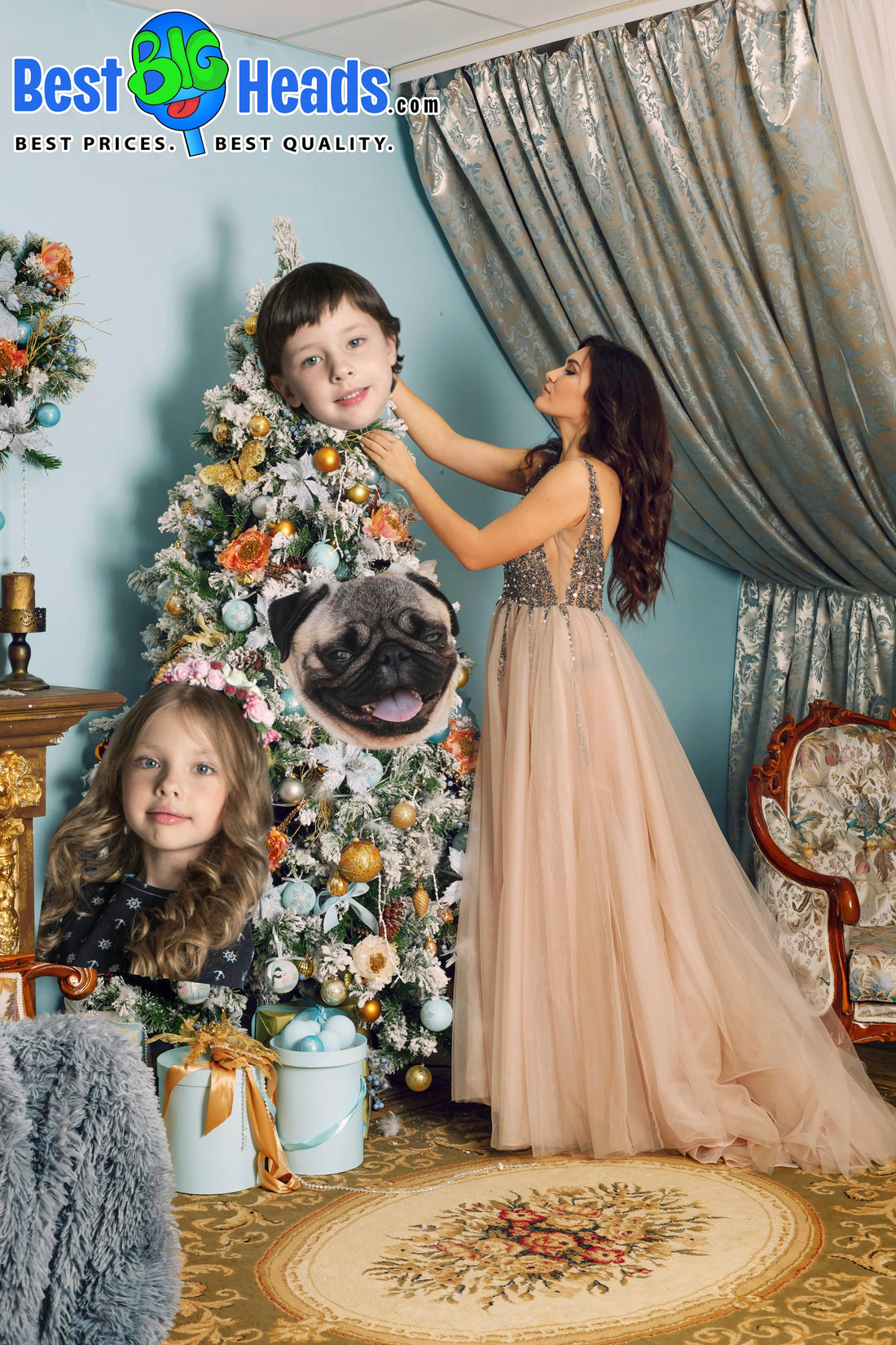 Deck the Halls with Faces That Pop: Make Christmas Extra Merry with Best BIG Heads™