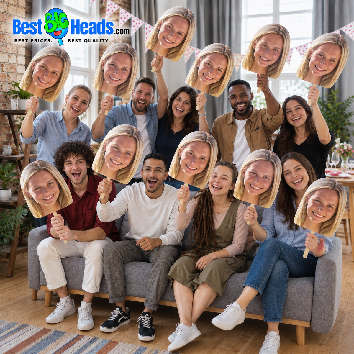 50 Pack Custom Big Head Cutouts – Bulk Personalized Face Cutouts