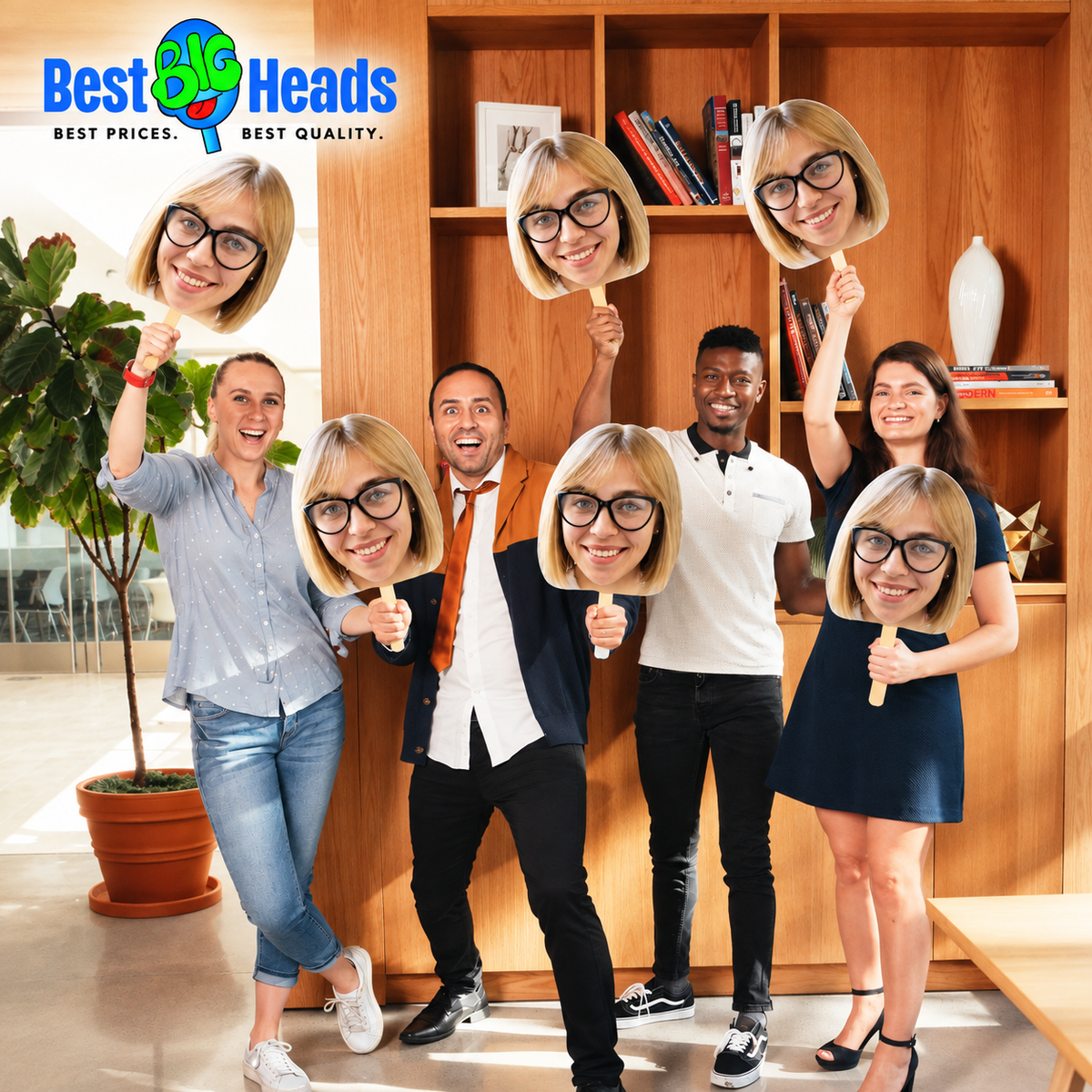 5 Pack Custom Big Head Cutouts – Personalized Face Cutouts