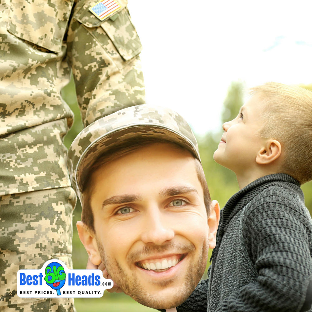 Best BIG Heads™ Military Man Pride Cutouts