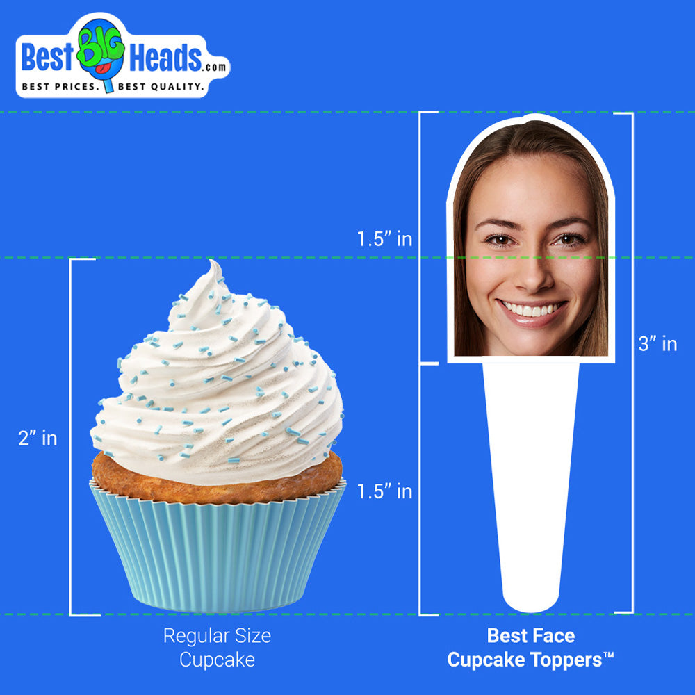 Best Cupcake Toppers™ - Size Guide