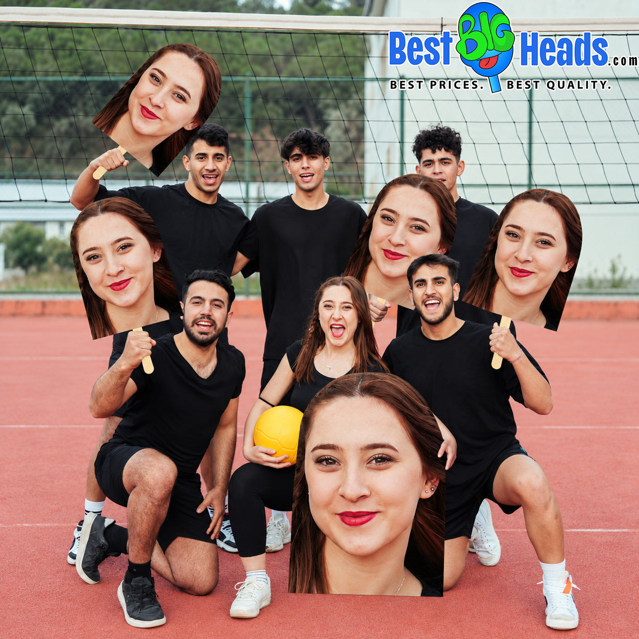 3 Pack Custom Big Head Cutouts – Personalized Face Cutouts