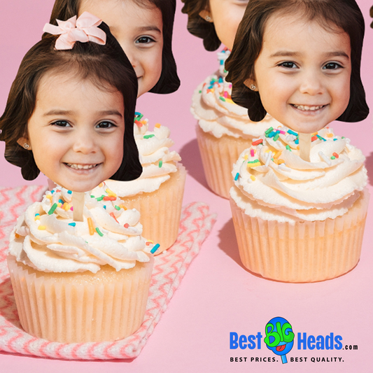 Cupcakes Celebration Toppers Best BIG Heads™ Cutouts