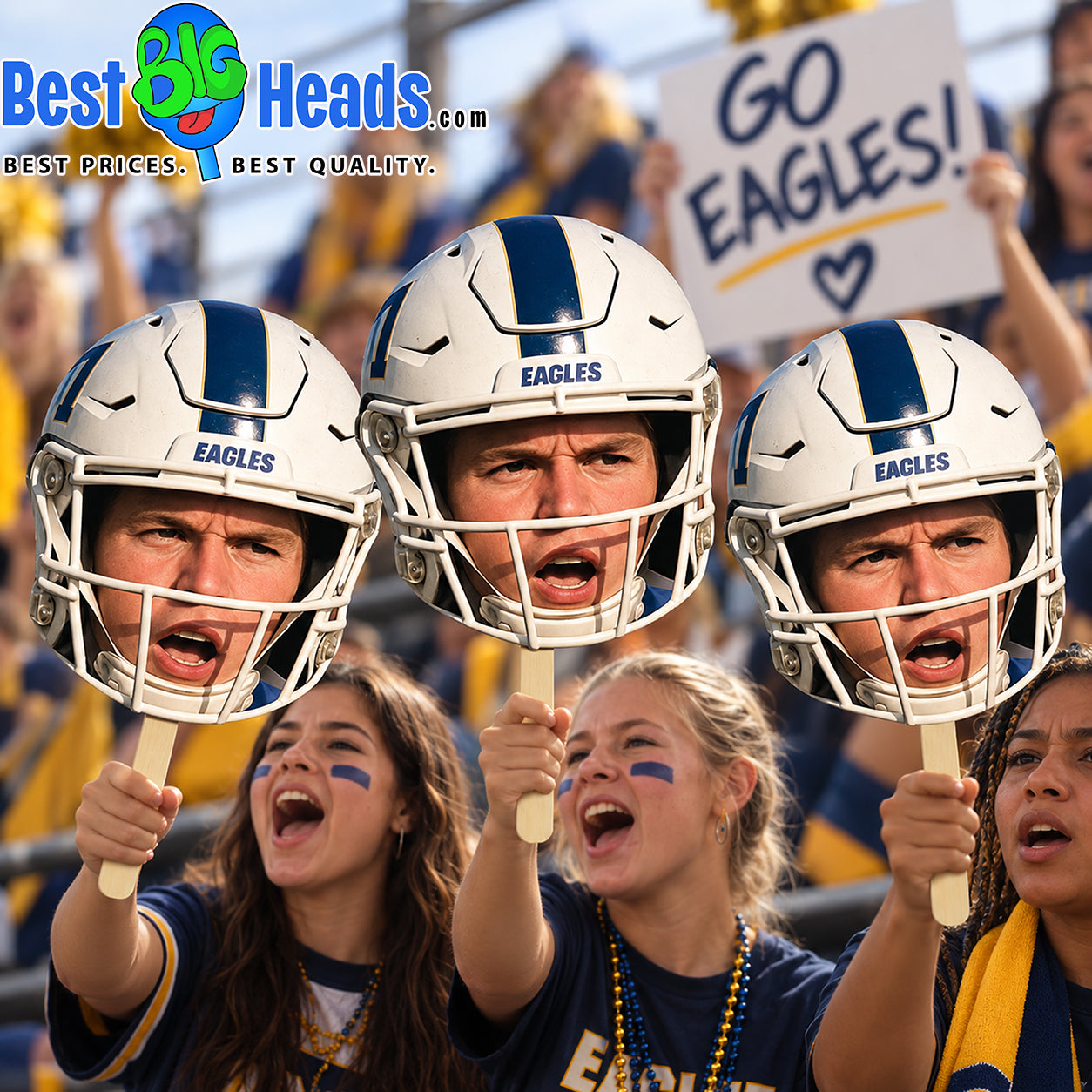 3 Pack Custom Big Head Cutouts – Personalized Face Cutouts