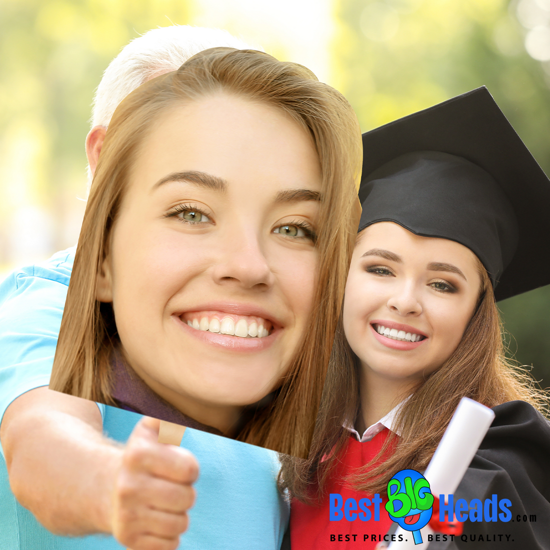 Graduation Best BIG Heads™ Cutouts Best Big Heads