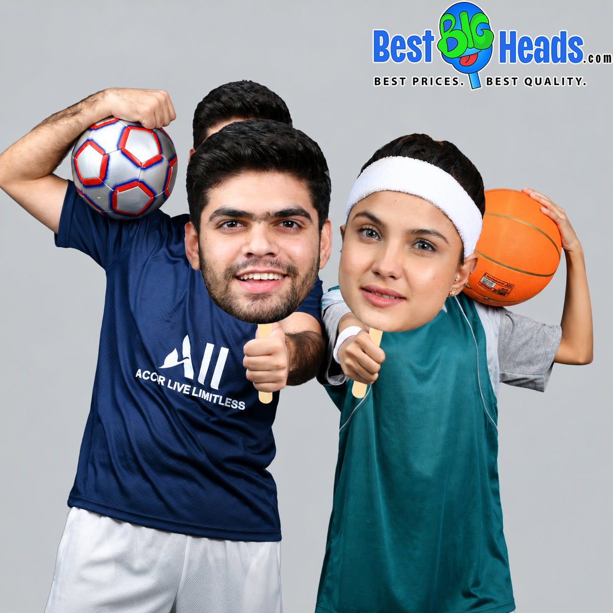 3 Pack Custom Big Head Cutouts – Personalized Face Cutouts